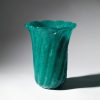 Flavio Poli, Pulegoso verde mare a coste ritorte, Seguso vetri d'arte, Murano