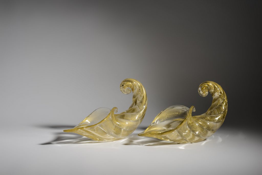 Fulvio Bianconi "Cornucoppia" for Venini Murano, 1949-50.