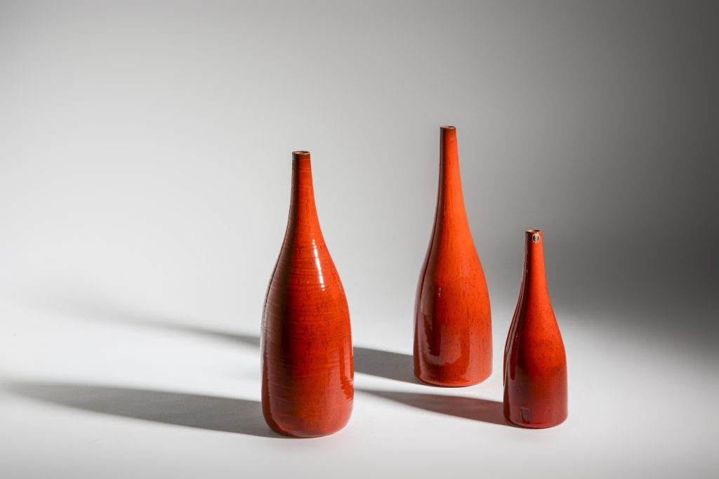 Three Selenium bottles by Rogier Vandeweghe for Amphora Sint Andries