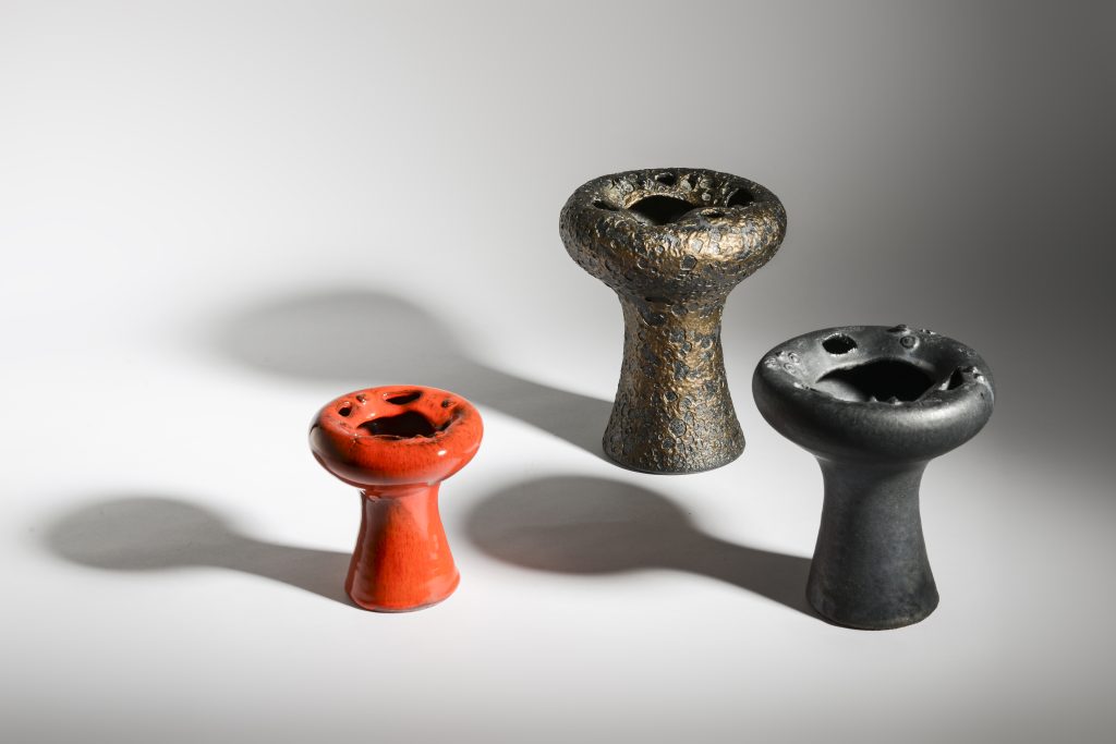 Rogier Vandeweghe, mushroom vases. Amphora ceramic workshop, Bruges Belgium.